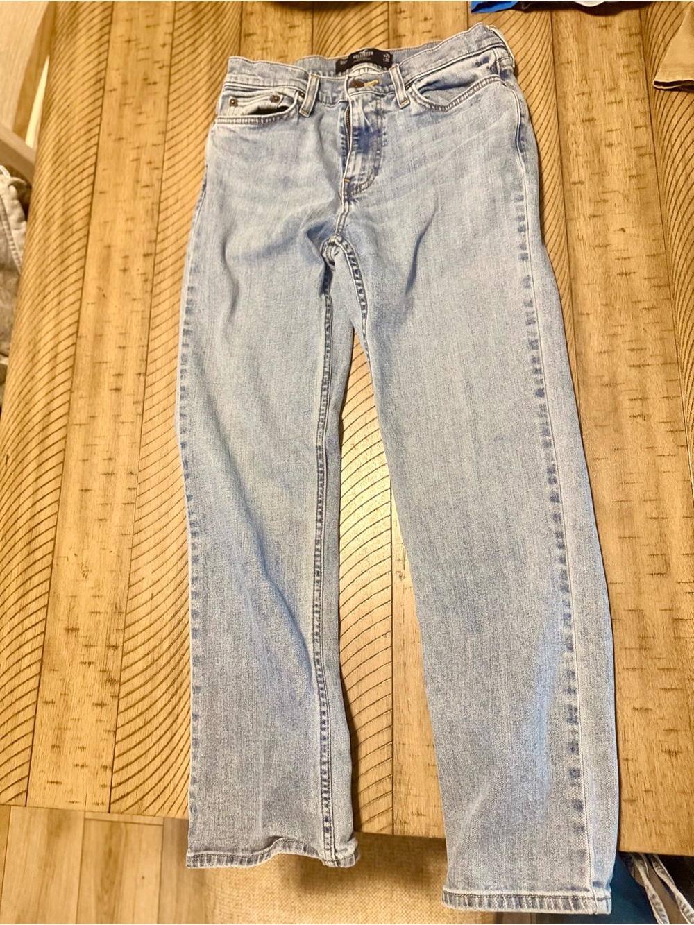 Hollister Light Blue Straight Leg Jeans